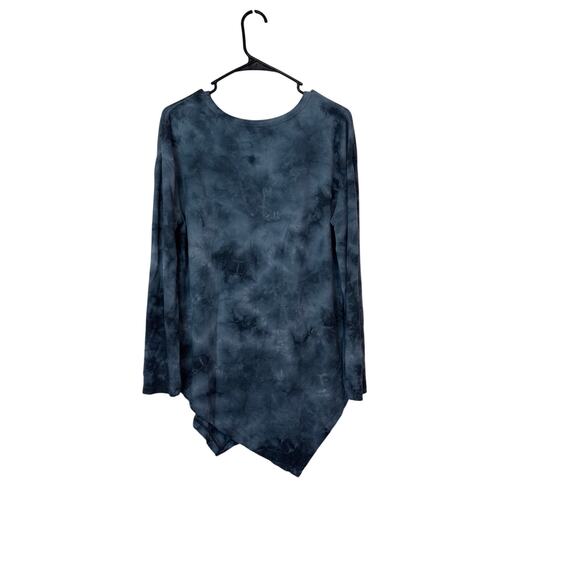Te Verde Women’s Tie Dye Boho Long Sleeve Sweater Size L Gray Casual Athleisure - Picture 2 of 7